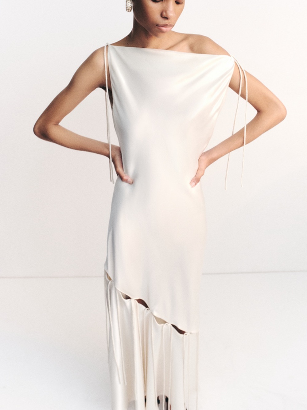 Shona Joy Savanna Maxi Dress in Satin Acetate